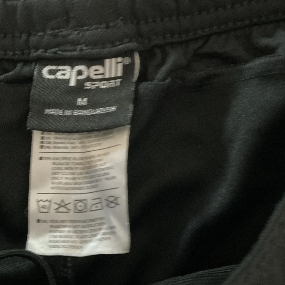 Capelli Sport Mens Soccer Training Pants Black Red White Tapered Joggers Medium